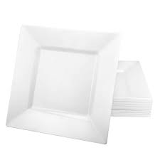 5OZ SQUARE PLATE, PEARL