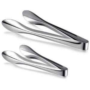 12" SERVING TONGS, POLISHED SILVER