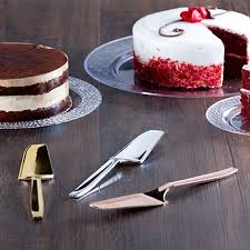 POLISHED SILVER CAKE SERVING SET