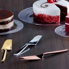 GOLD CAKE SERVING SET