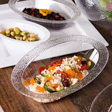 7OZ OVAL PEBBLED BOWL, CLEAR