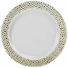 GOLD PEBBLED 10.25" PLATES