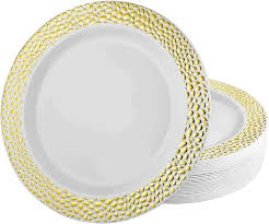 7" GOLD PEBBLED PLATE