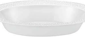 48OZ OVAL PEBBLED BOWL, PEARL