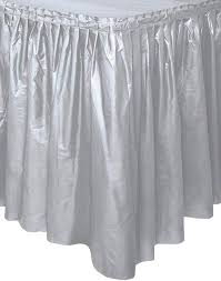 29" X 14" TABLESKIRT (52018)  - SILVER
