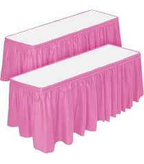 29" X 14" TABLESKIRT (52026)  - PINK