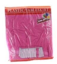 29" X 14" TABLESKIRT (52096)  - HOT PINK