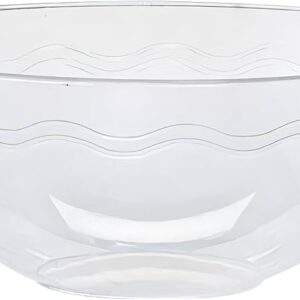 115 OZ WAVES DESIGN BOWL (60256)  - CLEAR
