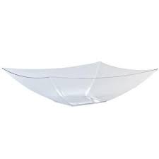 RECTANGLE 128OZ CLEAR BOWL