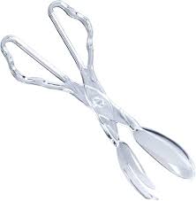 CLEAR SALAD TONGS