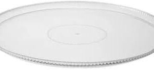 16" ROUND CLEAR RIDGED TRAY