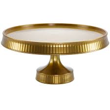 CAKE STAND 10.5" GOLD