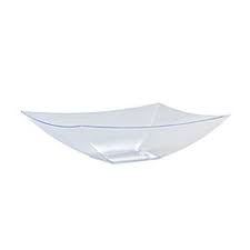 RECTANGLE 64OZ CLEAR BOWL