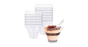 CLEAR MINI FLARED MOUSSE CUP  3OZ