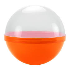 ORANGE/CLEAR CANDY BALL