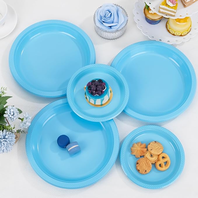 9" LIGHT BLUE PLATE