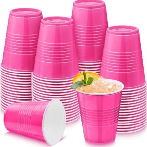 HANNA K 9 OZ PLASTIC CUPS (82680)  - PINK