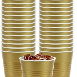 HANNA K 9 OZ PLASTIC CUPS (82981)  - GOLD