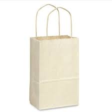 #7 BIEGE PAPER BAG W/HANDLE 12CT LG (88-2313-3)