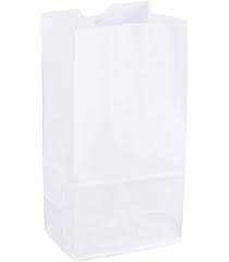 99-010412 #10 WHITE PAPER BAG 100CT