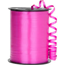 CRIMPED CURLING RIBBON 500YDS HOT PINK