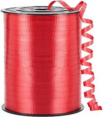 CRIMPED CURLING RIBBON 500YDS RED