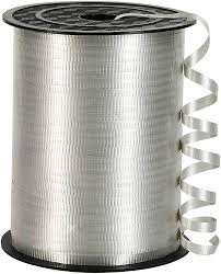 CRIMPED CURLING RIBBON 500YDS SILVER