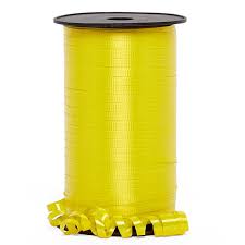 CRIMPED CURLING RIBBON 500YDS YELLOW