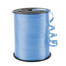 CRIMPED CURLING RIBBON 250YDS LIGHT BLUE