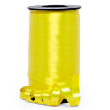 CRIMPED CURLING RIBBON 250YDS YELLOW