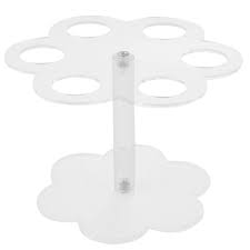 CLEAR ROUND ACRYLIC 6 HOLE CONE STAND (AL-16)