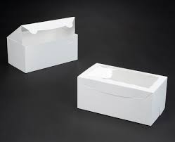 9" X 5" X 4" WHITE CAKE BOX W/WINDOW (CWW-06) 250CT