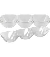 3-COMPARTMENT CLEAR MINI BOWL
