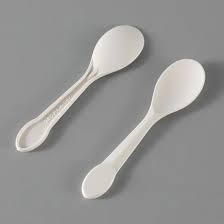 3.5" WHITE ICECREAM SPOON