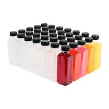 500ML SQAURE CLEAR PLASTIC JUICE BOTTLES