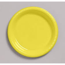 9" DISPOSABLE YELLOW PLATES  (XS-29)
