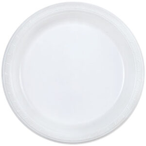 6" WHITE PLASTIC PLATE (XS-6)