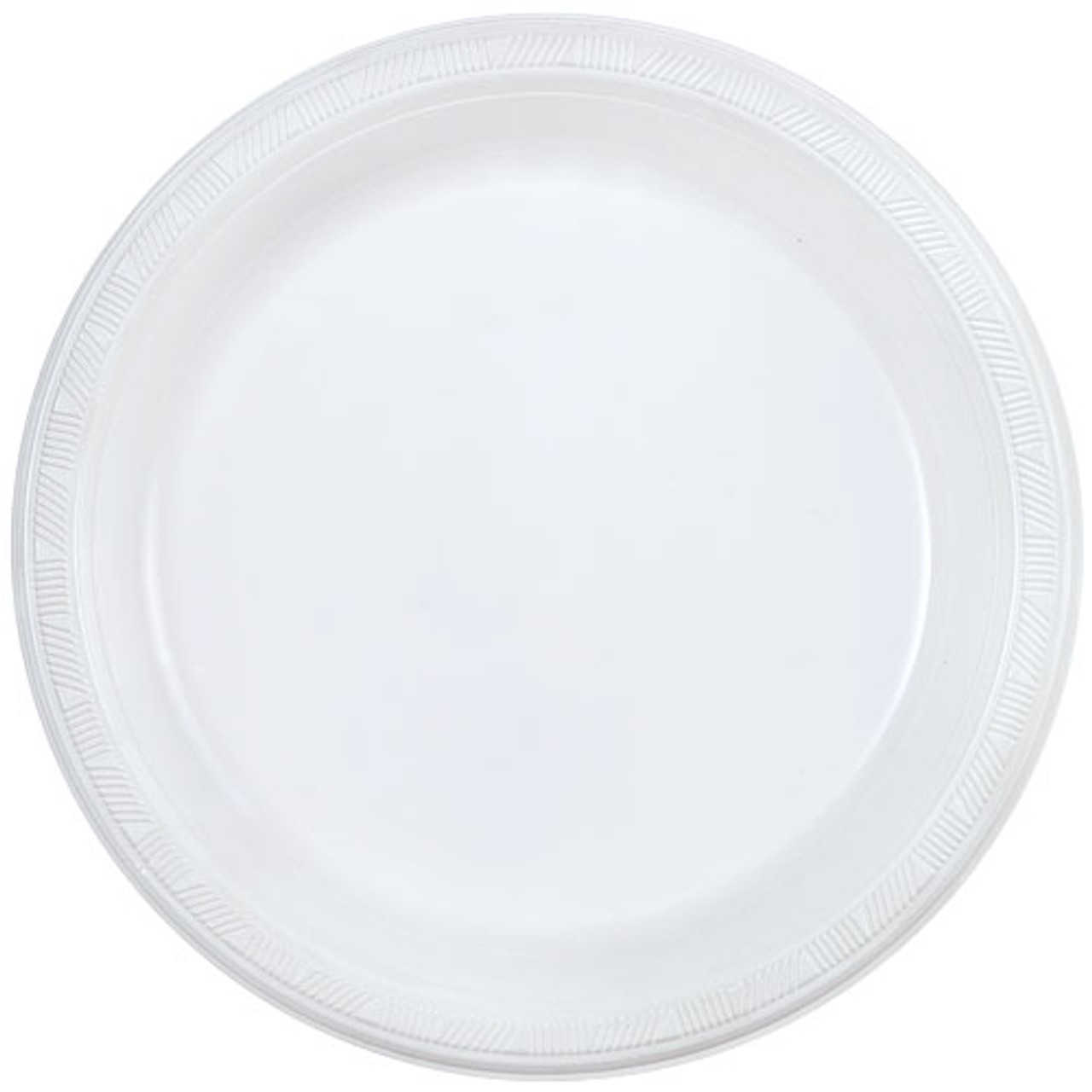 6" WHITE PLASTIC PLATE (XS-6)
