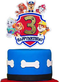 PAW PATROL DOG THEME CAKE TOPPER MINT GREEN #3