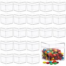 2" SQUARE CLEAR ACRYLIC TREAT BOX