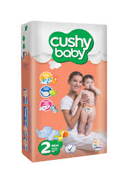 CUSHY BABY STAGE 2 MINI PAMPERS 80CT 3-6KG