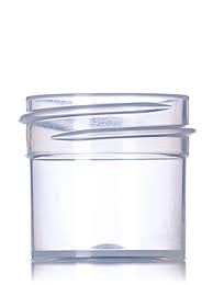 1/4OZ NATURAL-COLORED PP PLASTIC SINGLE WALL JAR WITH 33-400 NECK FINISH