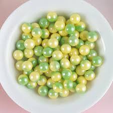 DT BEADS 7MM GENDER YELLOW & GREEN 3.5OZ