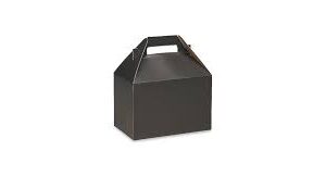 BLACK GABLE/BARN BOX 4.72" X 3.94"X 3.15" (SM)