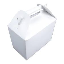WHITE GABLE/BARN BOX 7.87" X 5.90"X 3.15" (LG)