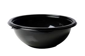 160 OZ BLACK PLASTIC FINELINE BOWLS