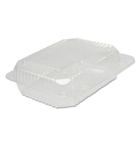 5" X 7" CLEAR 1PT PLASTIC HINGED LID PLASTIFAR 16112