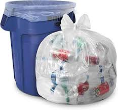ROLL 10 GAL CLEAR GARBAGE BAGS