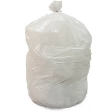 ROLL 30 GAL WHITE GARBAGE BAGS