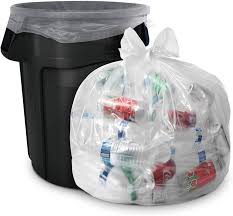 ROLL 60 GAL CLEAR GARBAGE BAGS